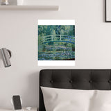 Lilies and Bridge | Satin Poster