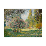 Landscape Monceau | Satin Poster