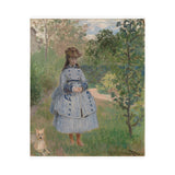 Girl with Dog | Satin Poster