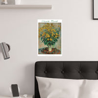 Artichoke Flowers | Titled | Satin Poster