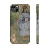 Girl with Dog | iPhone Case | slim