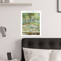 Water Lily Bridge | Titled | Satin Poster