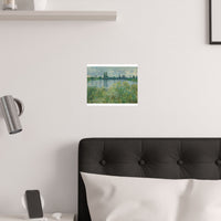 Banks of the Seine | Satin Poster