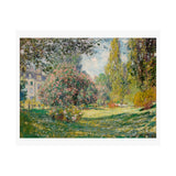 Landscape Monceau | Satin Poster