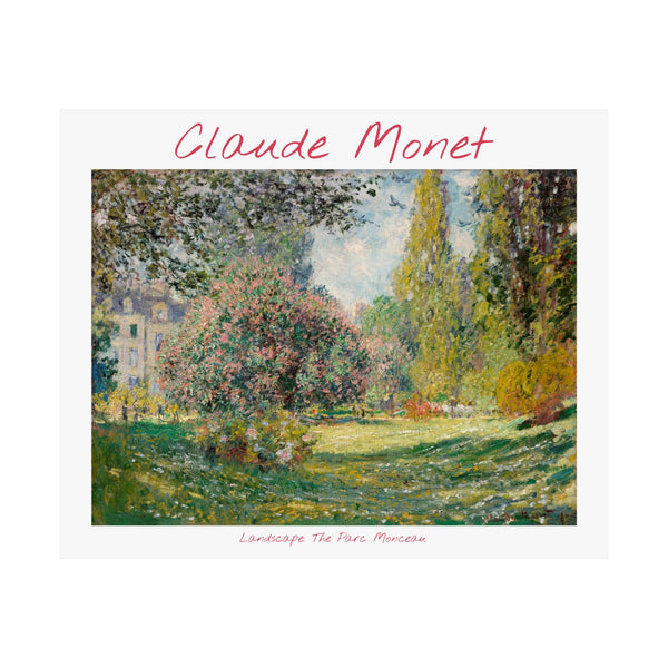 Landscape Monceau | Titled | Satin Poster