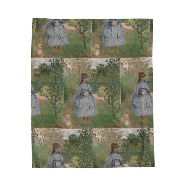 Girl with Dog | Blanket