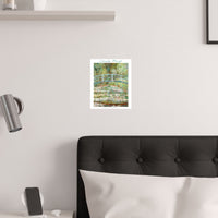 Water Lily Bridge | Titled | Satin Poster