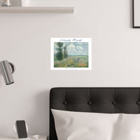 Argenteuil Poppy | Titled | Satin Poster