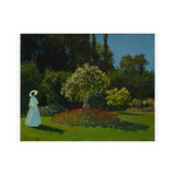 Lady in the Garden | Satin Poster