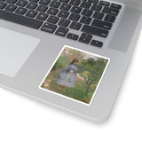 Girl with Dog | Sticker