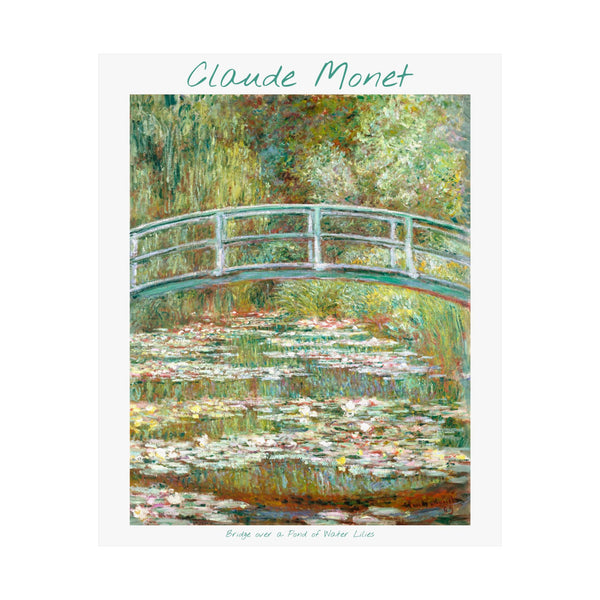 Water Lily Bridge | Titled | Satin Poster