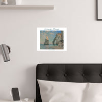 Étretat Cliffs | Titled | Satin Poster