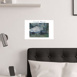 Normandy Train | Titled | Satin Poster