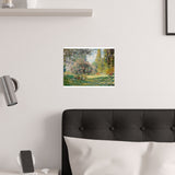 Landscape Monceau | Satin Poster
