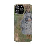 Girl with Dog | iPhone Case | slim