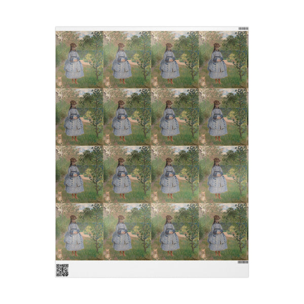 Girl with Dog | Wrapping Paper