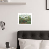 Dahlias | Titled | Satin Poster